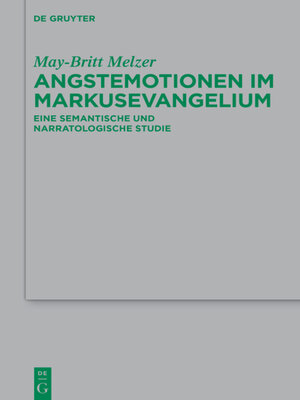 cover image of Angstemotionen im Markusevangelium